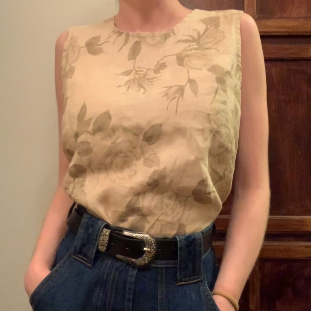 Linen Summer Academia Top